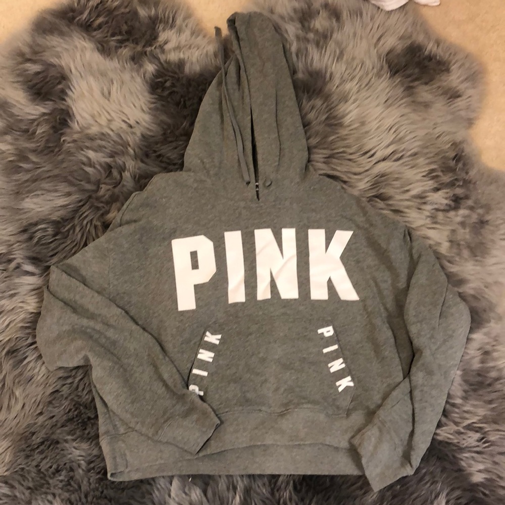 Victoria Secret Pink Cropped hoodie L new